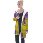 Plaid Purple And 02f5b (1) Longline Hooded Cardigan