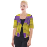 Plaid Purple And 02f5b (1) Cropped Button Cardigan