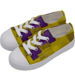 Plaid Purple And 02f5b (1) Kids  Low Top Canvas Sneakers