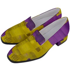Women s Chunky Heel Loafers 