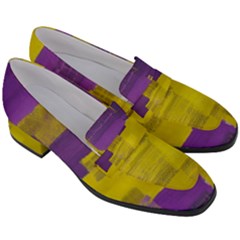 Women s Chunky Heel Loafers 