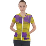 Plaid Purple And 02f5b (1) Short Sleeve Zip Up Jacket