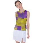 Plaid Purple And 02f5b (1) Women s Sleeveless Sports Top
