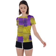 Back Circle Cutout Sports T-Shirt 