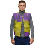 Plaid Purple And 02f5b (1) Men s Button Up Puffer Vest	