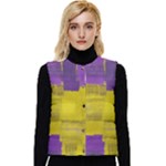 Plaid Purple And 02f5b (1) Women s Button Up Puffer Vest