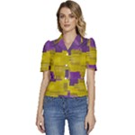 Plaid Purple And 02f5b (1) Puffed Short Sleeve Button Up Jacket