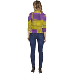 Women s Draped Front 3/4 Sleeve Shawl Collar Jacket 