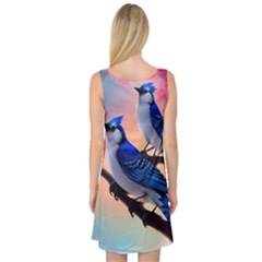 Sleeveless Satin Nightdress Back Sleeveless Satin Nightdress Back