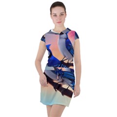 Drawstring Hooded Dress 