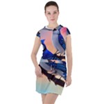 Bluebird Drawstring Hooded Dress