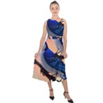 Bluebird Midi Tie-Back Chiffon Dress