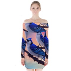 Long Sleeve Off Shoulder Dress 
