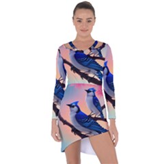 Asymmetric Cut-Out Shift Dress 