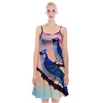 Bluebird Spaghetti Strap Velvet Dress