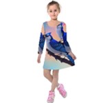 Bluebird Kids  Long Sleeve Velvet Dress