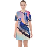 Bluebird Sixties Short Sleeve Mini Dress
