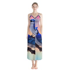 Button Up Chiffon Maxi Dress 