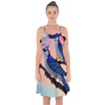 Bluebird Ruffle Detail Chiffon Dress