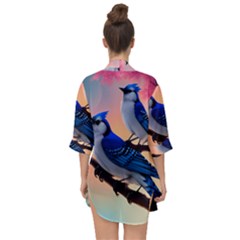 Open Front Chiffon Kimono 