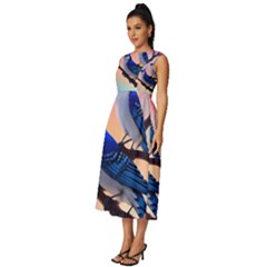 Sleeveless Round Neck Midi Dress 