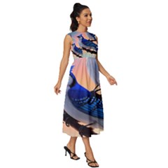 Sleeveless Round Neck Midi Dress 