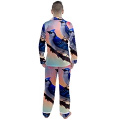 Men s Long Sleeve Satin Pajamas Set 