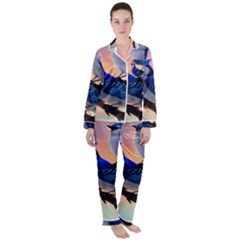 Women s Long Sleeve Satin Pajamas Set 
