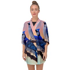 Half Sleeve Chiffon Kimono 