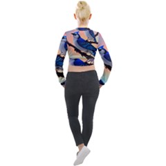 Long Sleeve Cropped Velvet Jacket 