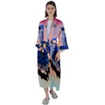 Bluebird Maxi Satin Kimono