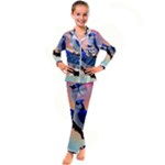 Bluebird Kids  Satin Long Sleeve Pajamas Set