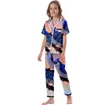 Bluebird Kids  Satin Short Sleeve Pajamas Set