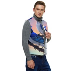 Men s Button Up Puffer Vest	 