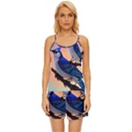 Bluebird Satin Pajama Short Set