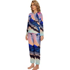 Womens  Long Sleeve Lightweight Pajamas Set 