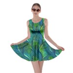 Feathered Skater Dress