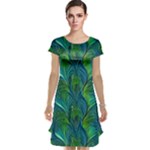 Feathered Cap Sleeve Nightdress
