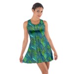 Feathered Cotton Racerback Dress