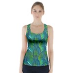 Feathered Racer Back Sports Top