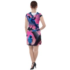 Drawstring Hooded Dress 