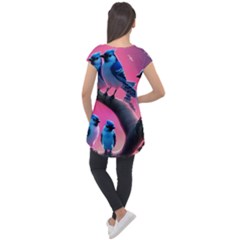 Cap Sleeve High Low Top 