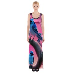 Thigh Split Maxi Dress 
