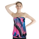 Violet Birds Strapless Top