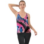 Violet Birds Chiffon Cami