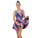 Violet Birds Inside Out Casual Dress