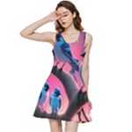 Violet Birds Inside Out Racerback Dress