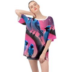 Oversized Chiffon Top 
