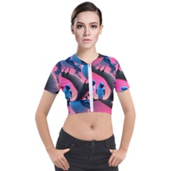 Short Sleeve Cropped Jacket 