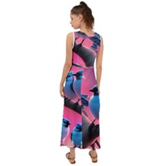 V-Neck Chiffon Maxi Dress 